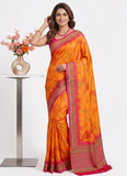 Siri Sarees Premium Digital Print Satin Crepe Silk Saree