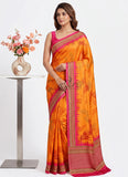 Siri Sarees Premium Digital Print Satin Crepe Silk Saree