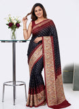 Siri Sarees Premium Digital Print Satin Crepe Silk Saree