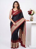 Siri Sarees Premium Digital Print Satin Crepe Silk Saree