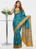 Siri Sarees Premium Digital Print Satin Crepe Silk Saree