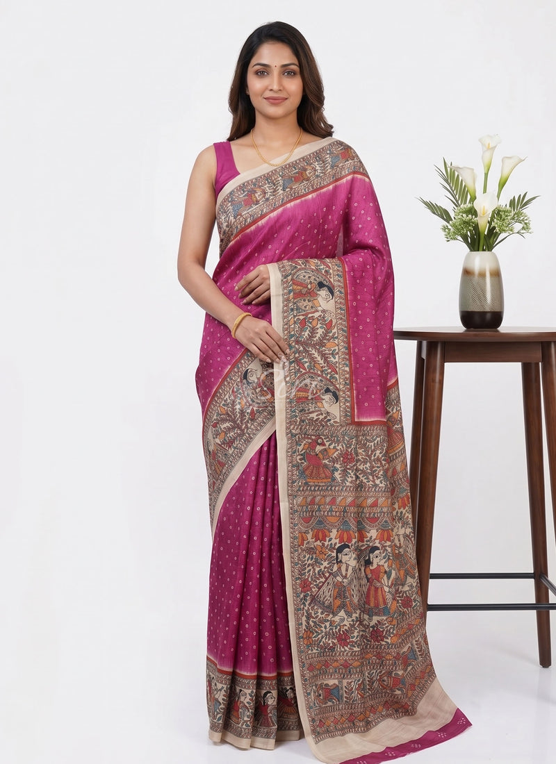 Siri Sarees Premium Digital Print Satin Crepe Silk Saree