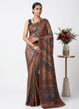 Siri Sarees Premium Digital Print Satin Crepe Silk Saree
