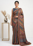 Siri Sarees Premium Digital Print Satin Crepe Silk Saree
