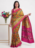 Siri Sarees Premium Digital Print Satin Crepe Silk Saree