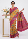 Siri Sarees Premium Digital Print Satin Crepe Silk Saree