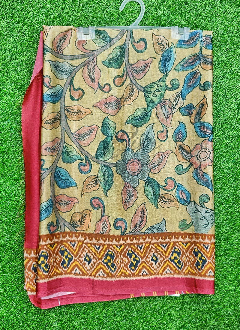 Siri Sarees Premium Digital Print Satin Crepe Silk Saree
