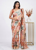 Siri Sarees Premium Designer Digital Print Satin Silk Saree