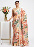 Siri Sarees Premium Designer Digital Print Satin Silk Saree