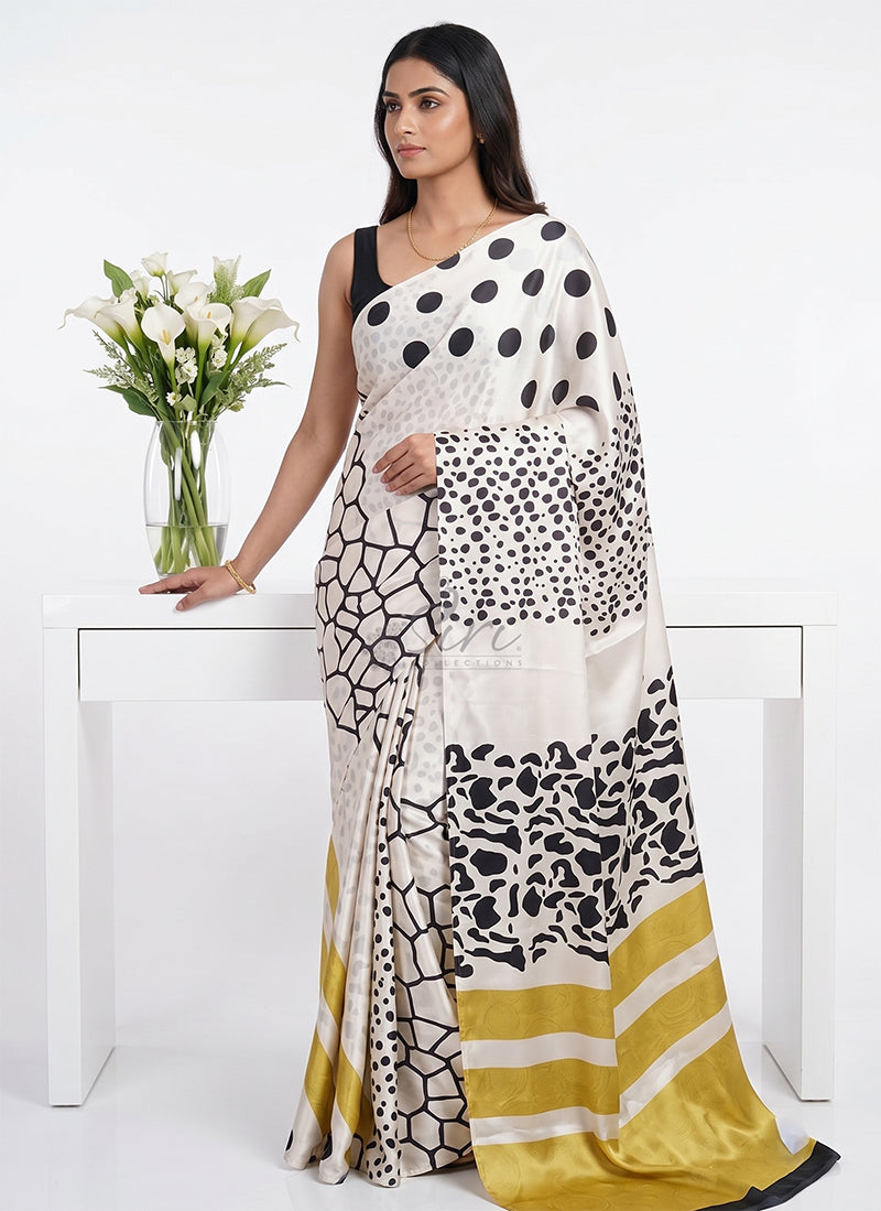 Siri Sarees Premium Designer Digital Print Satin Silk Saree