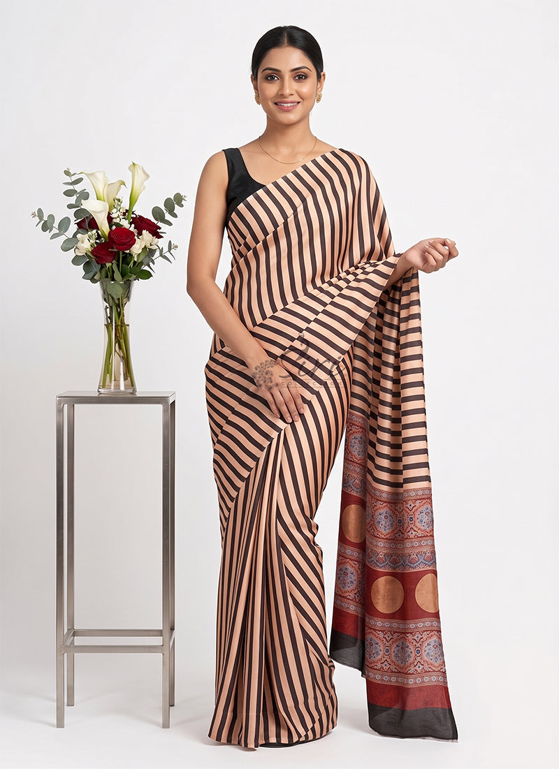Siri Sarees Premium Designer Digital Print Satin Silk Saree