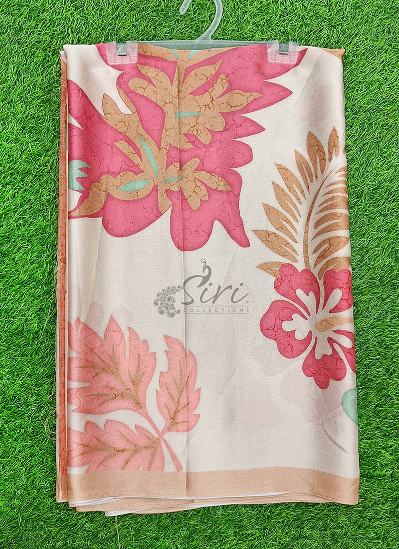 Siri Sarees Premium Designer Digital Print Satin Silk Saree