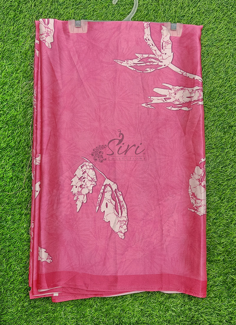 Siri Sarees Premium Designer Digital Print Satin Silk Saree
