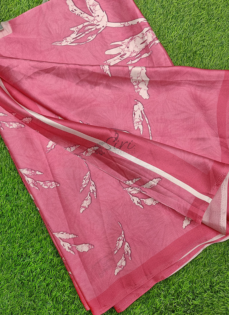 Siri Sarees Premium Designer Digital Print Satin Silk Saree