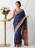 Siri Sarees Premium Digital Print Satin Crepe Silk Saree