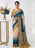 Siri Sarees Premium Digital Print Satin Crepe Silk Saree