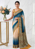 Siri Sarees Premium Digital Print Satin Crepe Silk Saree