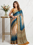 Siri Sarees Premium Digital Print Satin Crepe Silk Saree