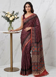 Siri Sarees Premium Digital Print Satin Crepe Silk Saree
