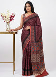 Siri Sarees Premium Digital Print Satin Crepe Silk Saree