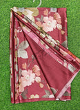 Siri Sarees Premium Digital Print Satin Crepe Silk Saree