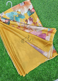Siri Sarees Premium Digital Print Satin Crepe Silk Saree
