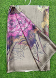 Siri Sarees Premium Digital Print Satin Crepe Silk Saree