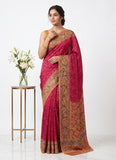 Siri Sarees Premium Digital Print Satin Crepe Silk Saree