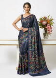 Siri Sarees Premium Digital Print Satin Crepe Silk Saree