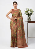 Siri Sarees Premium Digital Print Satin Crepe Silk Saree