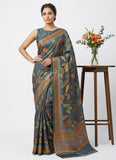 Siri Sarees Premium Digital Print Satin Crepe Silk Saree