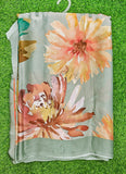 Latest Beautiful Digital Print Satin Silk Saree