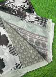 Latest Beautiful Digital Print Satin Silk Saree
