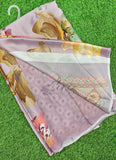 Latest Beautiful Digital Print Satin Silk Saree