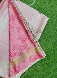 Lovely Digital Print Satin Saree