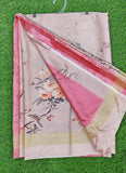 Lovely Digital Print Satin Saree