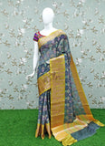 Beautiful Banarasi Kora Saree in Multi Colour Zari