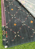 Lovely Digital Print Semi Tussar Saree in Patola Borders