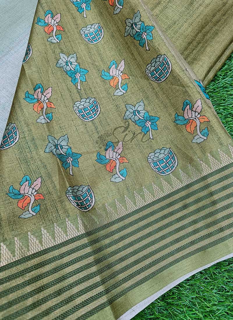 Beautiful Semi Tussar Saree