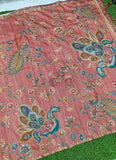 Beautiful Tussar Silk in Kalamkari and Kantha