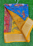 Beautiful Kalamkari Print Fancy Saree