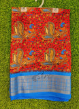 Beautiful Kalamkari Print Fancy Saree