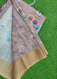 Beautiful Digital Print Matka Silk Saree