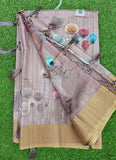 Beautiful Digital Print Matka Silk Saree