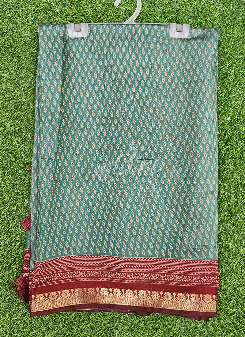 Beautiful Fancy Semi Silk Saree