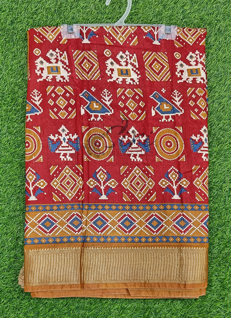 Beautiful Fancy Semi Silk Saree