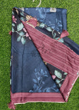 Lovely Digital Print Fancy Crush Silk Saree