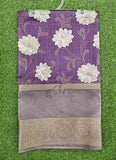 Lovely Digital Print Fancy Silk Saree