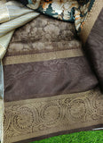 Lovely Digital Print Fancy Silk Saree
