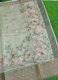 Beautiful Digital Print Kota Saree in Kanchi Borders